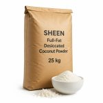 پودر نارگیل چرب اندونزی SHEEN | کیسه 25 کیلویی (مخصوص قنادی و شیرینی‌پزی)