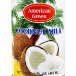 شیر نارگیل امریکن گرین (American Green) – حجم ۴۰۰ میلی‌لیتر