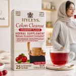 دمنوش پاکسازی روده هایلیز با طعم زغال اخته کیسه‌ای ۲۵ عددی - Hyleys Cranberry Cleansing Tea