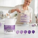 رنگ خوراکی پودری محلول در روغن بنفش کپی کیک | Purple Oil-Based Powder