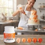 رنگ خوراکی پودری محلول در روغن نارنجی کپی کیک | Orange Oil-Based Powder Food Color