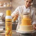 اسپری مخملی زرد کهربایی قنادی | Amber Yellow Velvet Spray