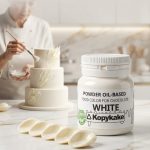 رنگ خوراکی پودری محلول در روغن سفید کپی کیک | Oil-Based Powder Food Color
