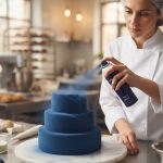 اسپری مخملی سرمه‌ای دکور کیک و دسر | Navy Blue Velvet Spray for Cakes