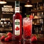 سیروپ توت‌فرنگی تسیر ۷۰۰ میلی‌لیتر – Teisseire Strawberry Syrup 700ml