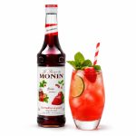 سیروپ توت فرنگی مونین (Monin) - حجم ۱ لیتر