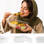ظرف پلاستیکی ماکروویو ۷۰۰ سی‌سی (کارتن ۱۵۰ عددی) – مناسب گرم کردن و بیرون‌بر