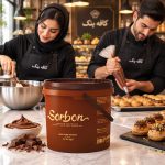 شکلات روکش کیک سفید سوربن (اسلب ۱ کیلویی) – کیفیت ممتاز و طعم غنی
